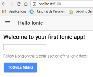 Ionic rendu web