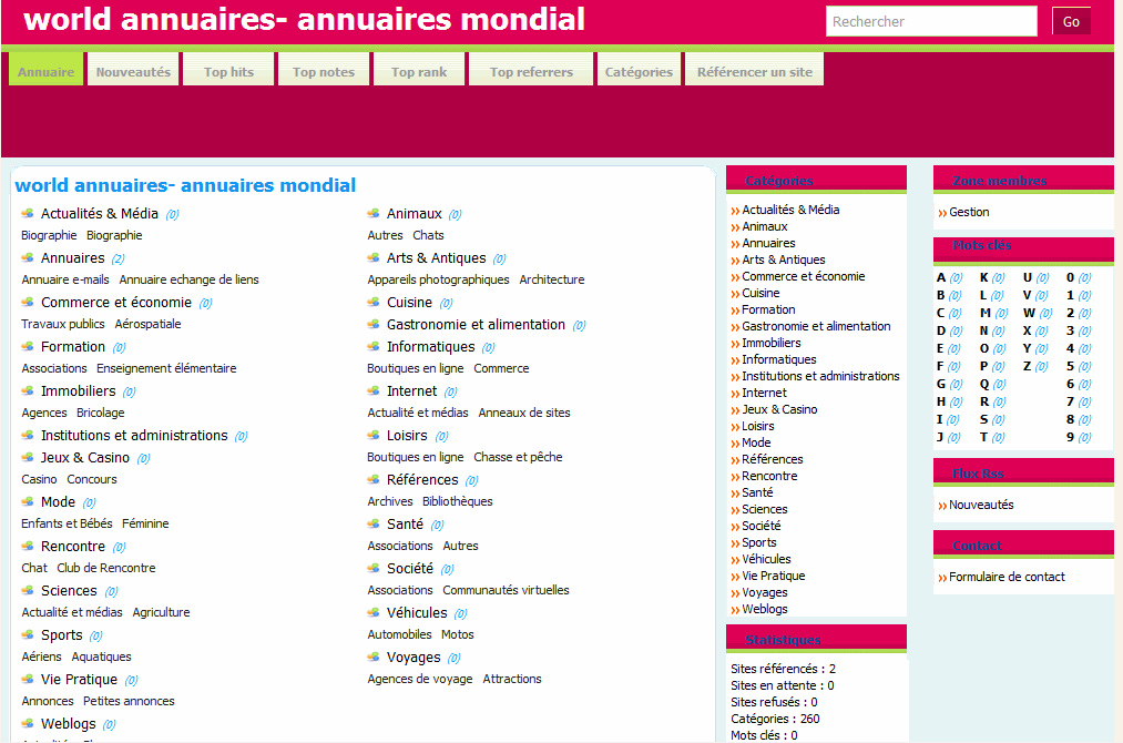 
World annuaires- annuaires mondial 