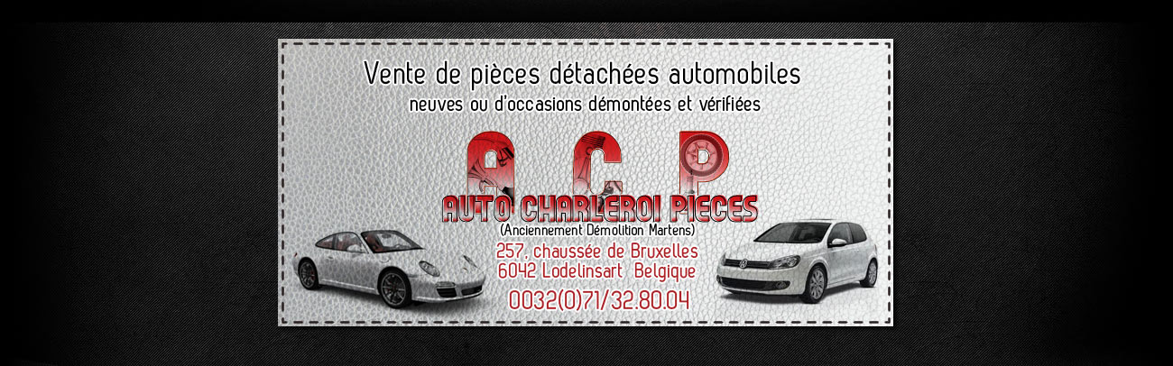 
Auto Charleroi Pièces